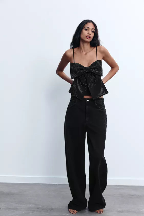 Gema - Bow Crop Top