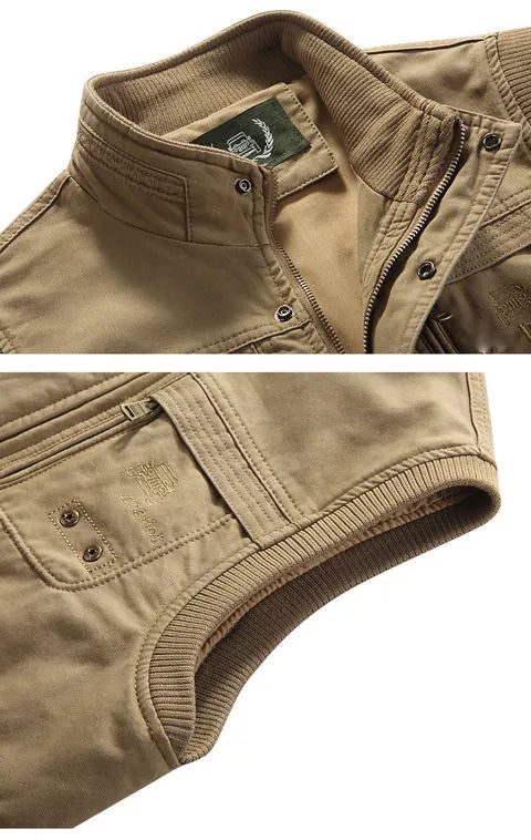 Armando - Vintage Style Multi-Pocket Vest for Men