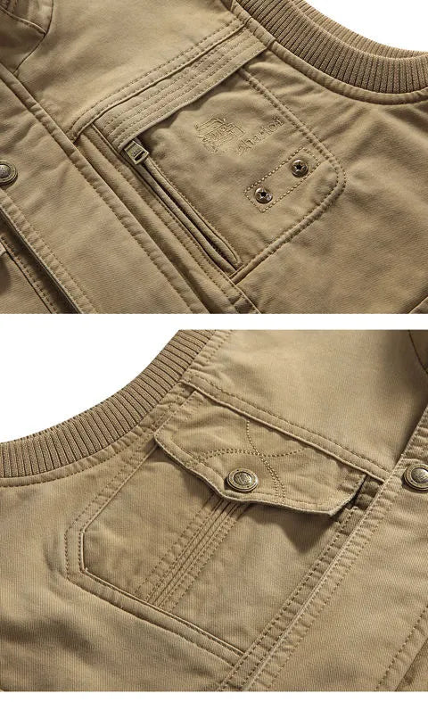 Armando - Vintage Style Multi-Pocket Vest for Men