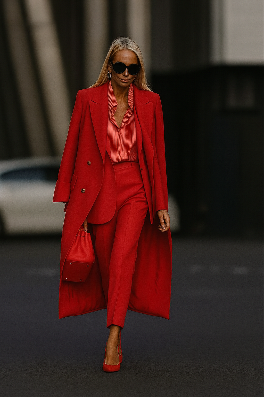 Gianna - Three-Piece Casual Suit: Trousers, Jacket and Parka