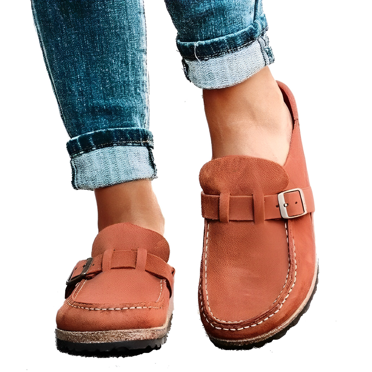 Lea™ - Semi-Open Moccasin-Style Sandals for Women