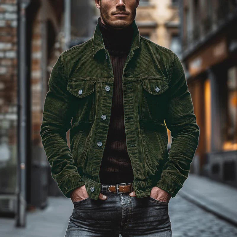 Eddie - Retro Corduroy Jacket for Men