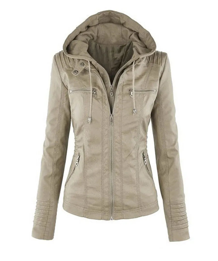 Eliana - Elegant Leather Jacket