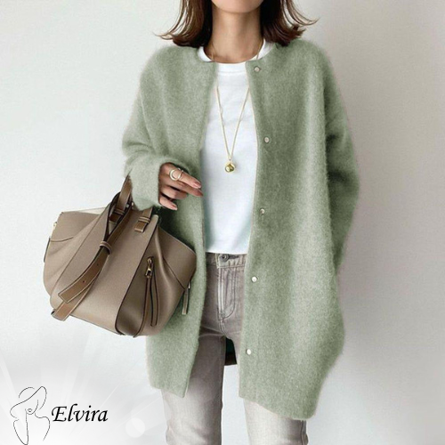 Elvira - Chic Long Sleeve Button Cardigan