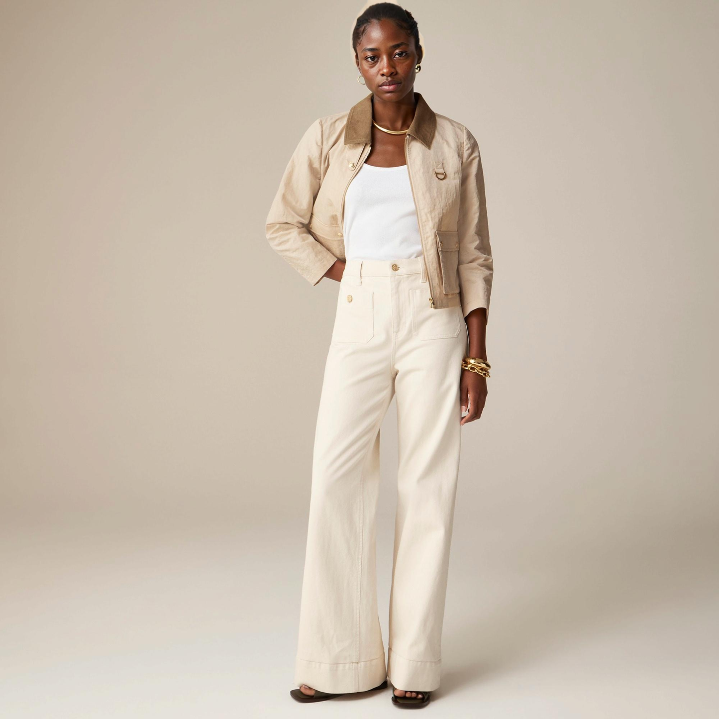 Saida™  - Wide-leg sailor-style jeans
