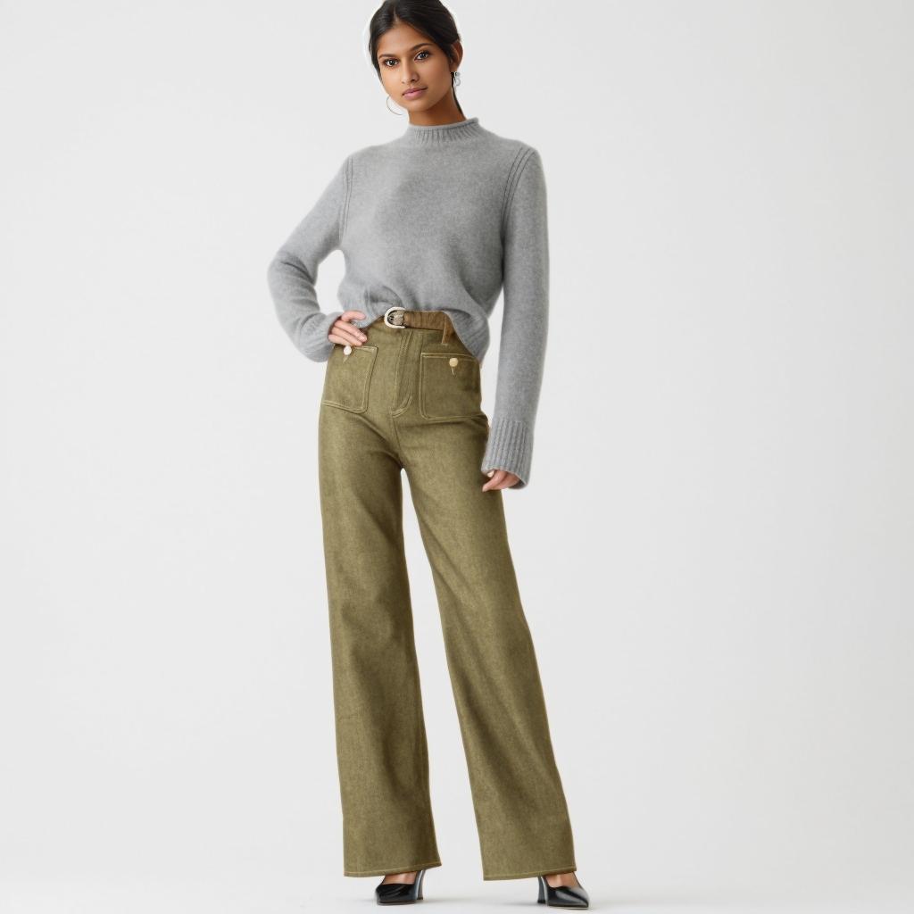 Saida™  - Wide-leg sailor-style jeans