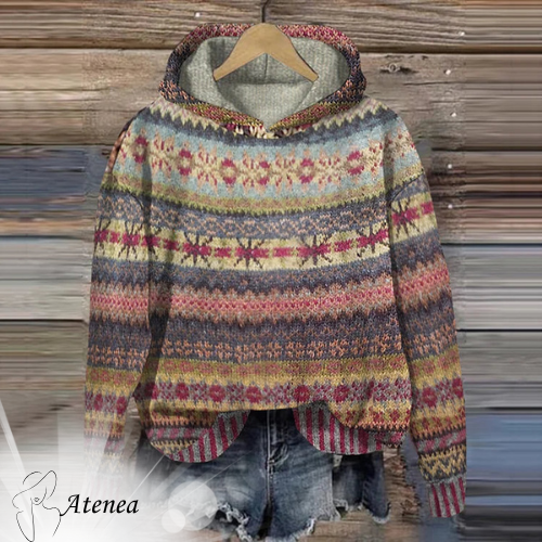 Atenea - Retro Ethnic Hoodie