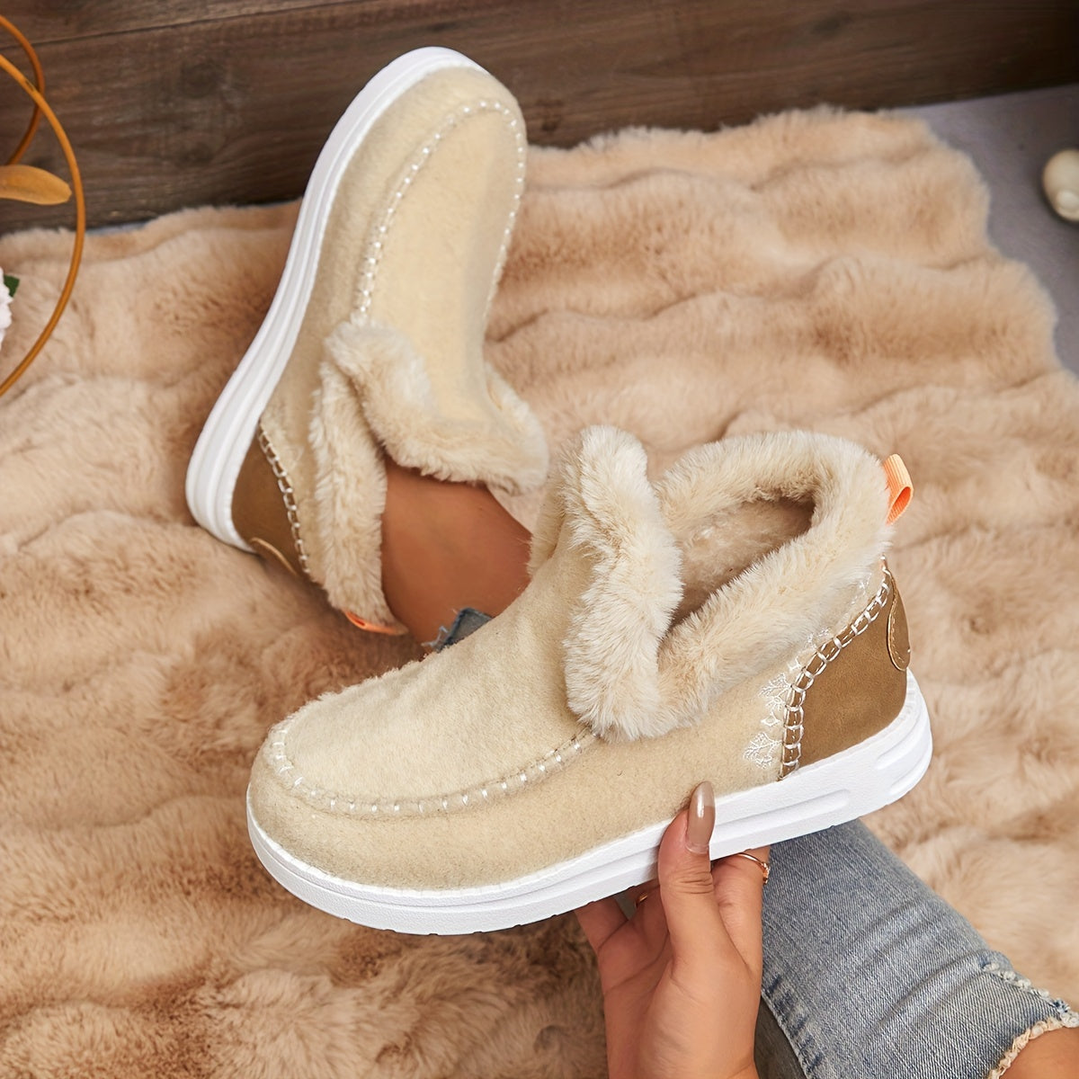 Tomasa™ - Faux Fur Lined Ankle Boots for Women
