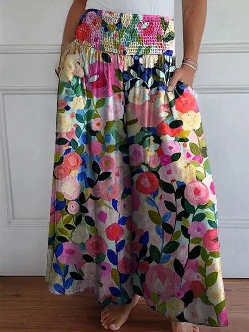 Faina™ - Long Skirt with Elastic Waistband