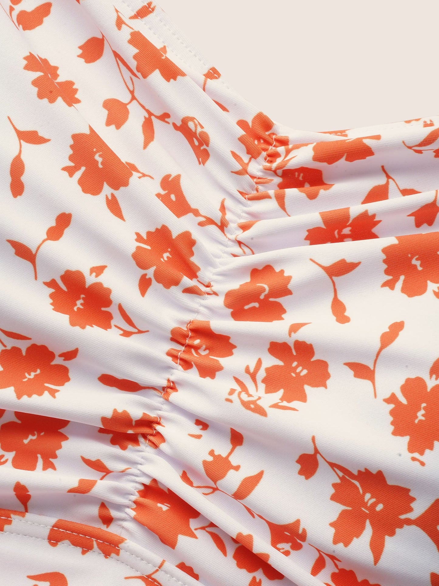 Briella - Floral Ruched Empire Waist Swim Dress