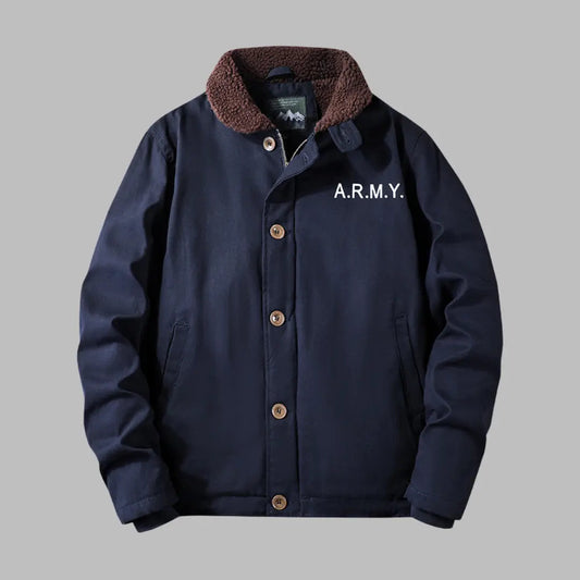 Aiden - Men's winter jacket with fleece lining