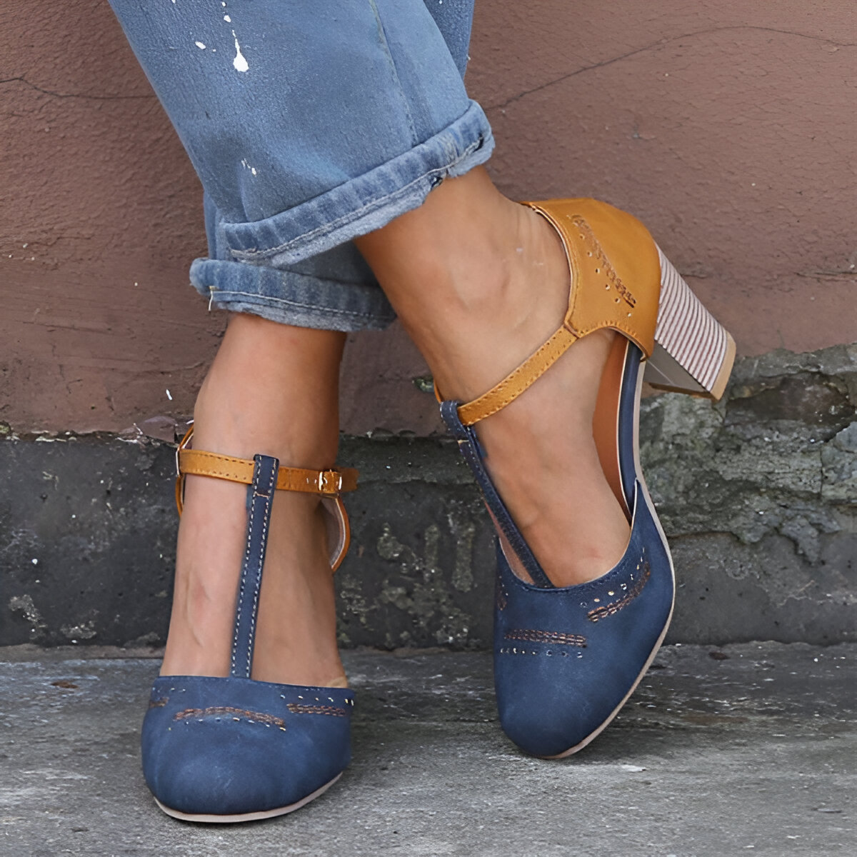 Saya™ - Leather Heeled Shoes