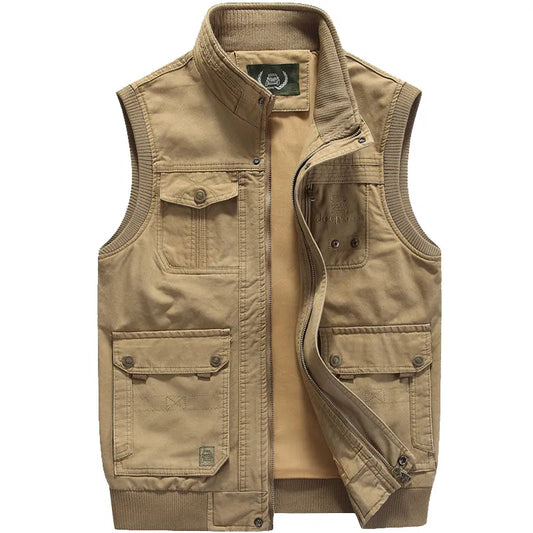 Armando - Vintage Style Multi-Pocket Vest for Men