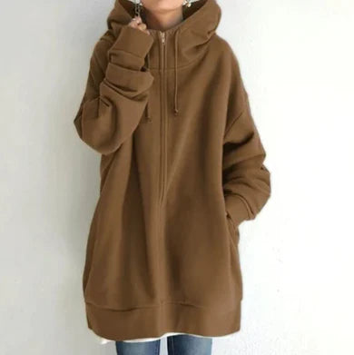 Keila™ - Long Hoodie with Zip