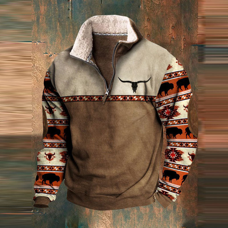 Freddy - Men's Winter Sweater with Zipper