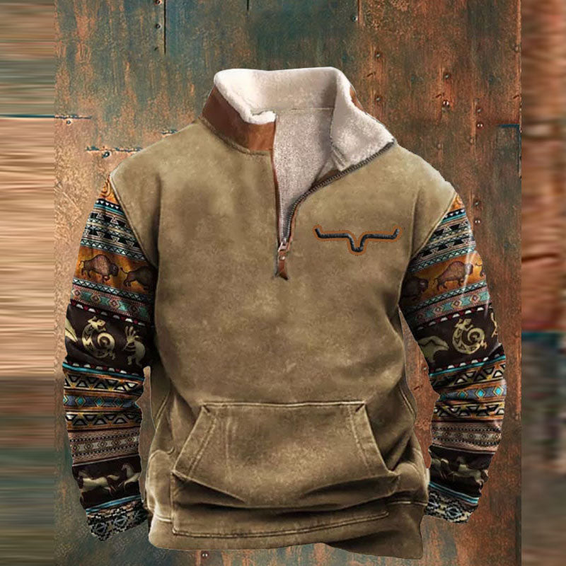 Freddy - Men's Winter Sweater with Zipper