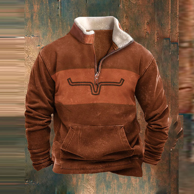 Freddy - Men's Winter Sweater with Zipper