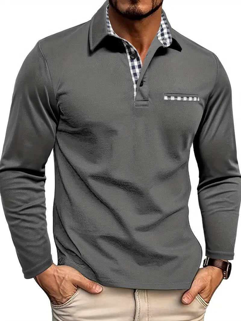 Hernest - Long-Sleeve Polo Shirt