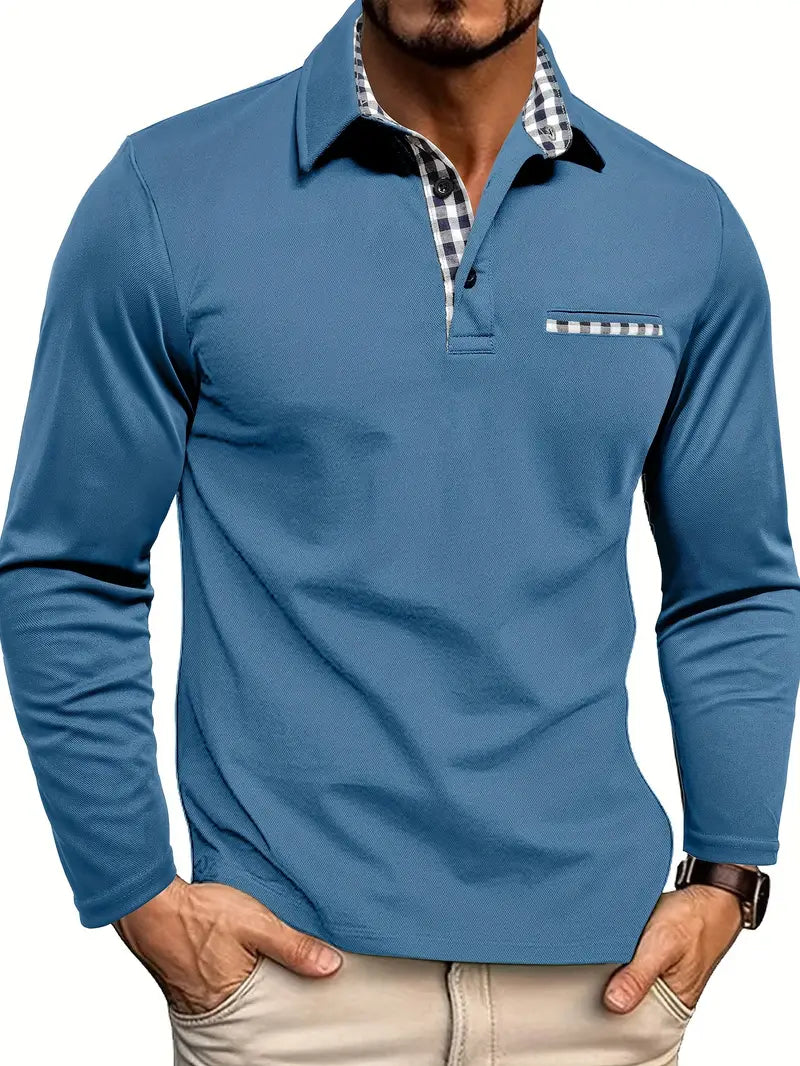 Hernest - Long-Sleeve Polo Shirt