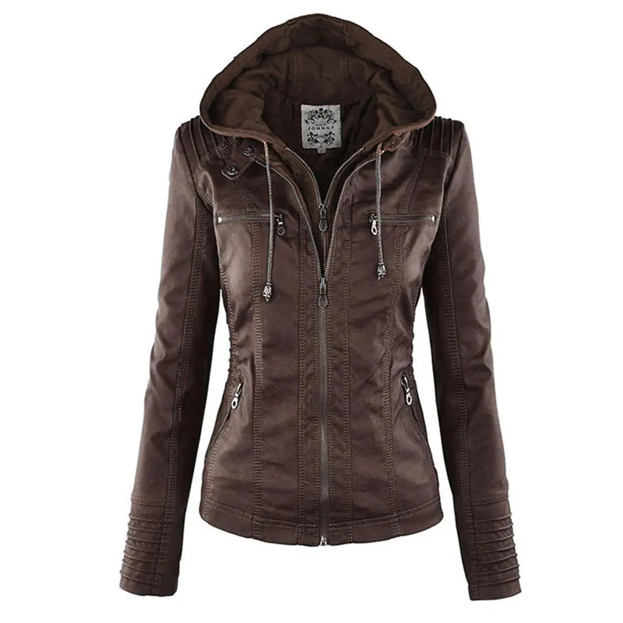 Eliana - Elegant Leather Jacket