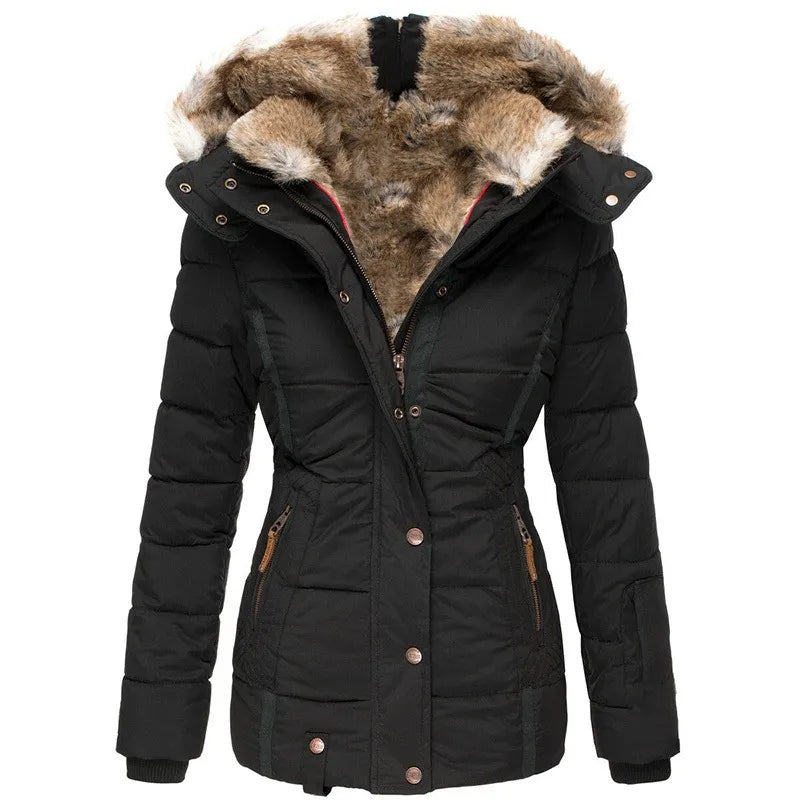 Agripina - Winter coat with fleece lining