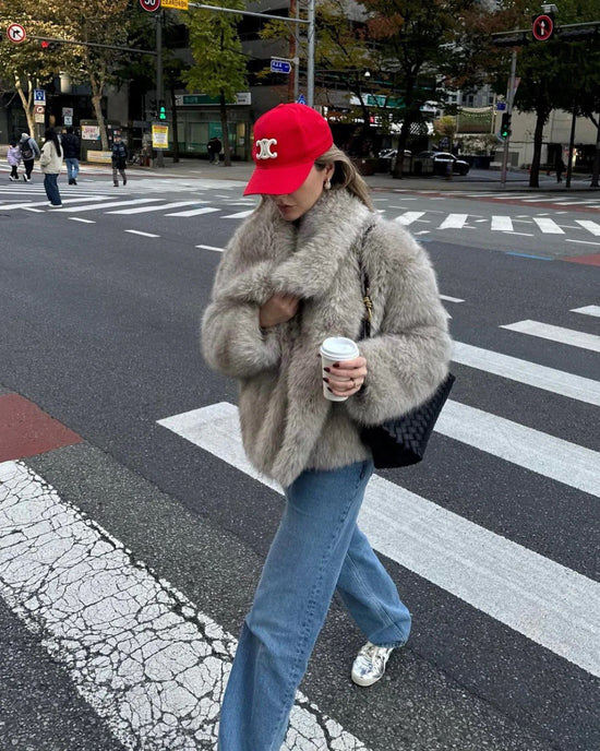 Sophie - Synthetic Fur Coat