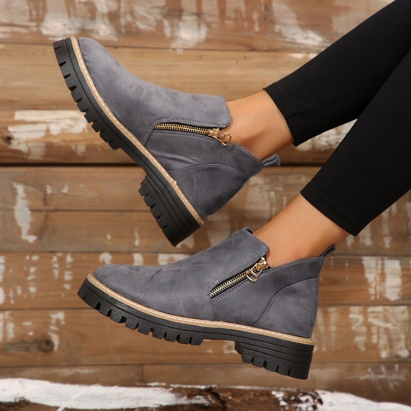 Madalena - Women’s Zip-Up Ankle Boots