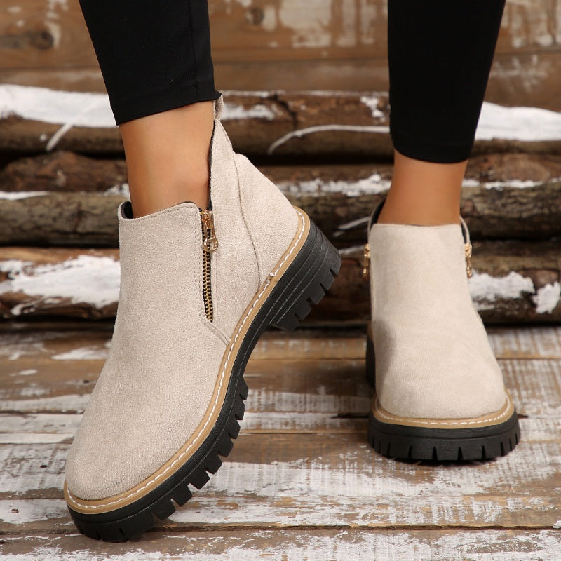 Madalena - Women’s Zip-Up Ankle Boots